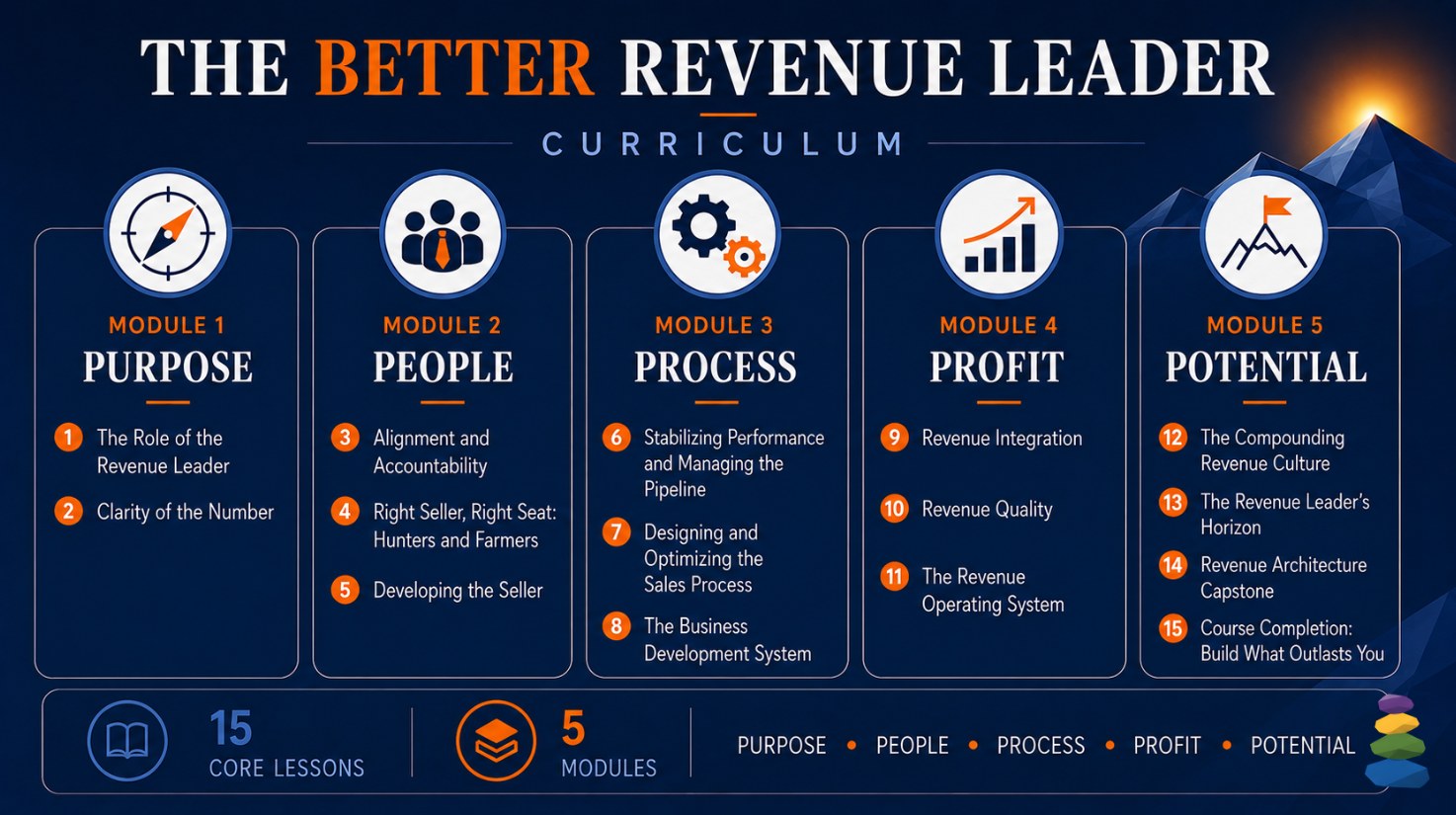 The Better Revenue Leader curriculum